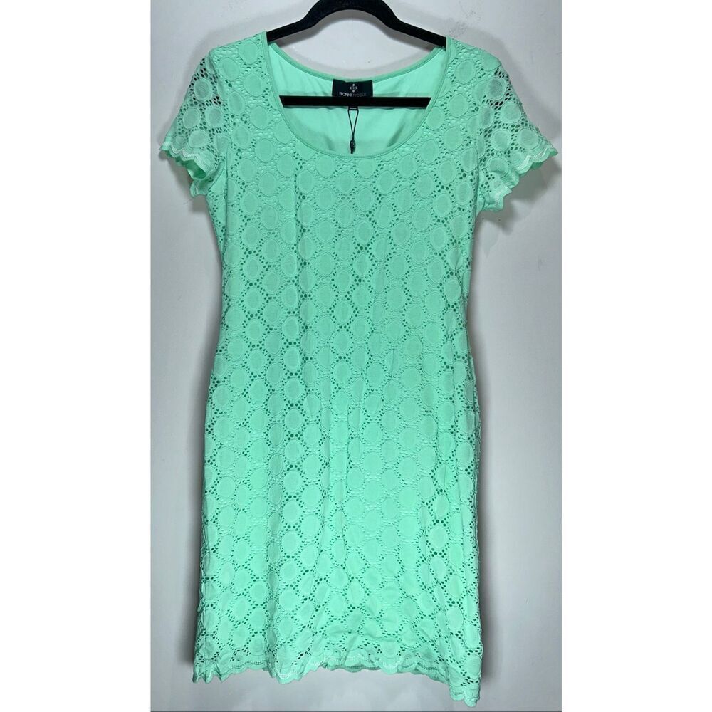 Ronni Nicole mint green lace dress size 12